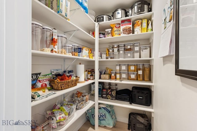 view of pantry