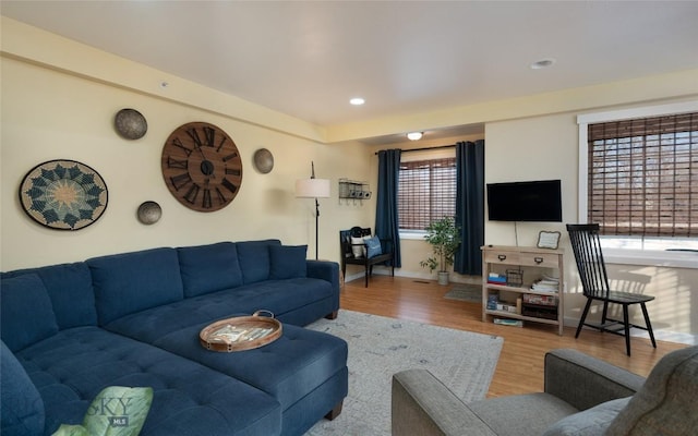 20 Talon Way Unit D, Bozeman, MT 59718 - living area featuring wood finished floors, baseboards, and recessed lighting