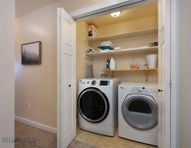 20 Talon Way Unit D, Bozeman, MT 59718 - laundry room with washer and clothes dryer and baseboards