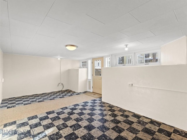 basement with a wealth of natural light