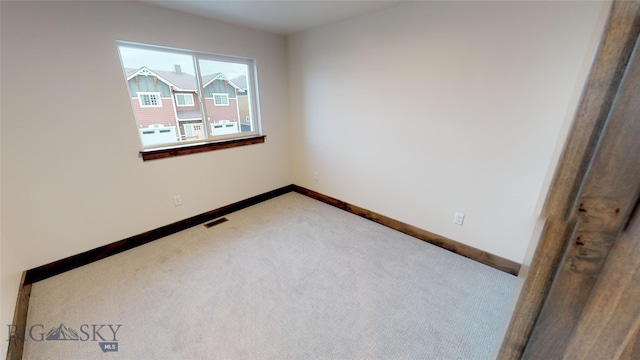 view of carpeted empty room