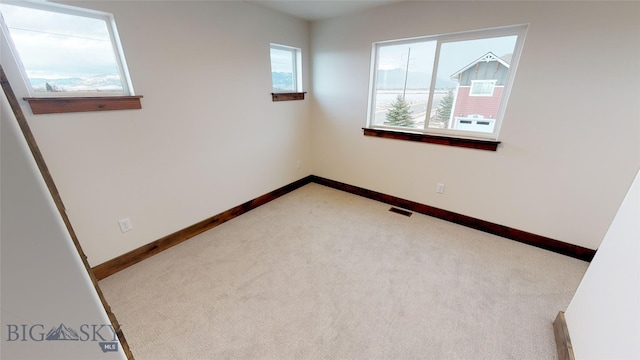 view of carpeted empty room