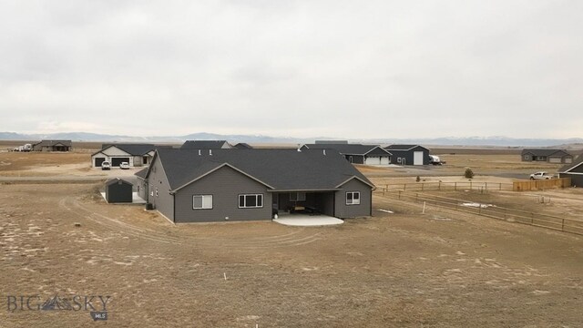 view of front of property with fence