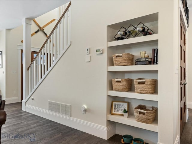 interior space featuring hardwood / wood-style floors