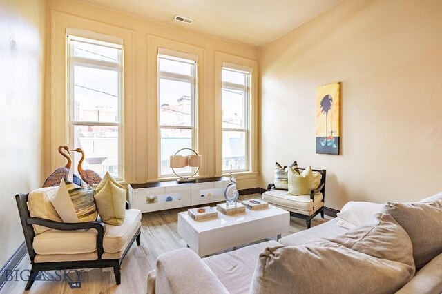 interior space featuring light hardwood / wood-style floors