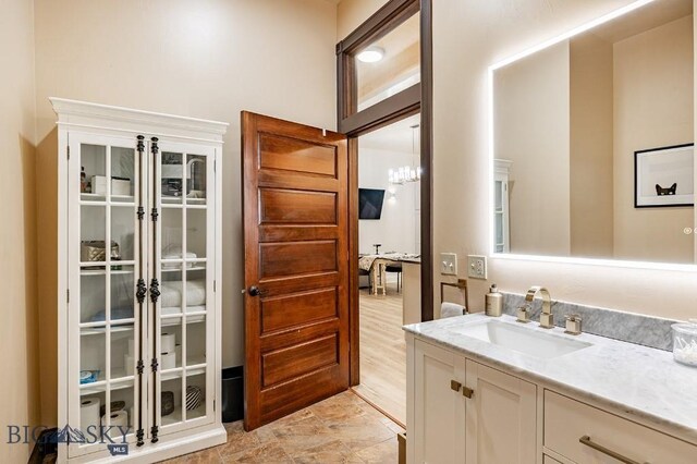 bathroom with vanity