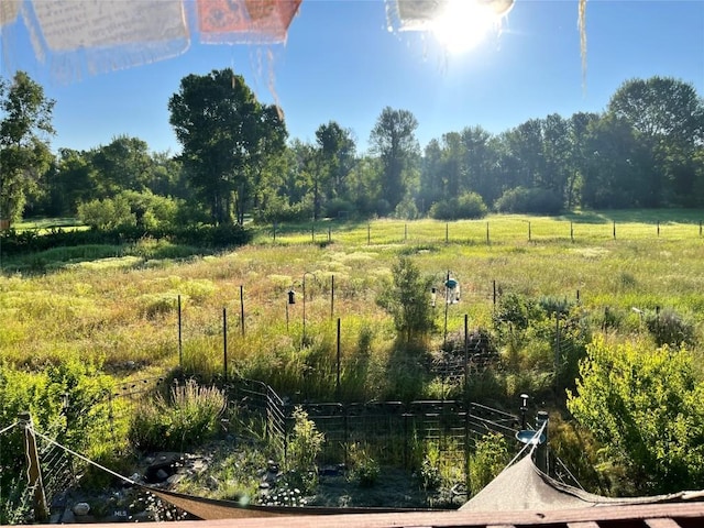 view of landscape with a rural view