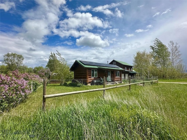 2225 Stagecoach Trail Rd, Manhattan, MT 59741 - back of property with solar panels