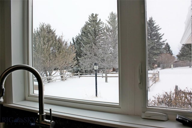 interior details with sink