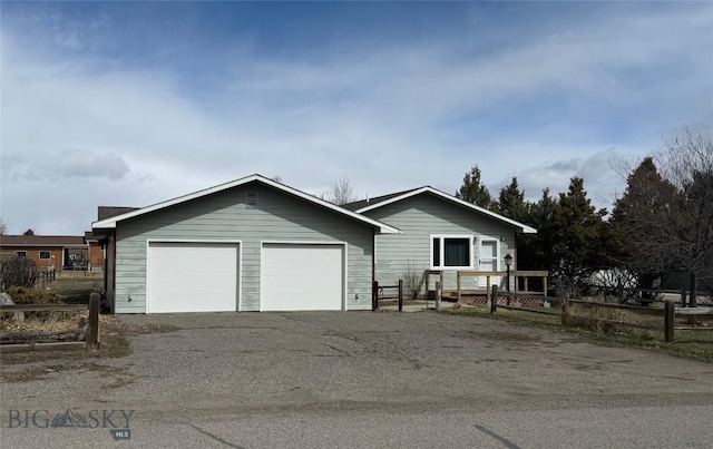 view of front of property with fence