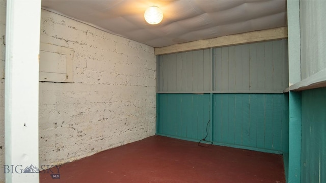 view of basement