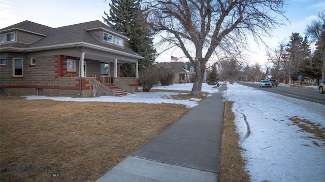 exterior space featuring a porch