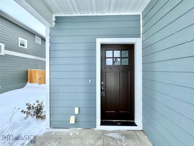 view of entrance to property