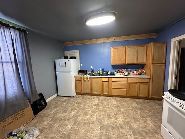 kitchen with white appliances