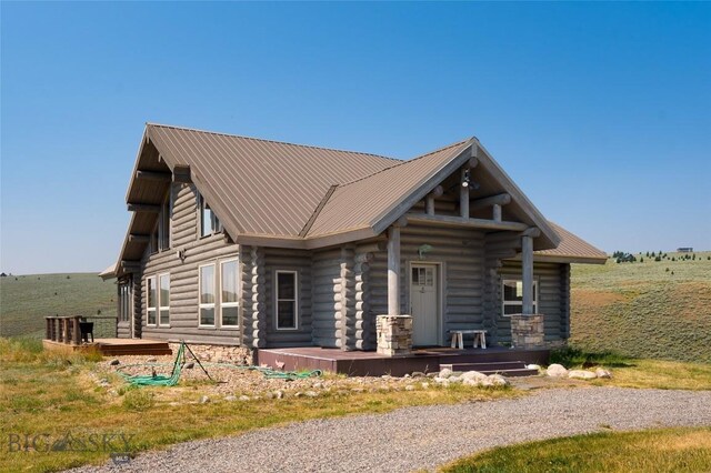 75 Madison Trl, Cameron, MT 59720 - view of log home