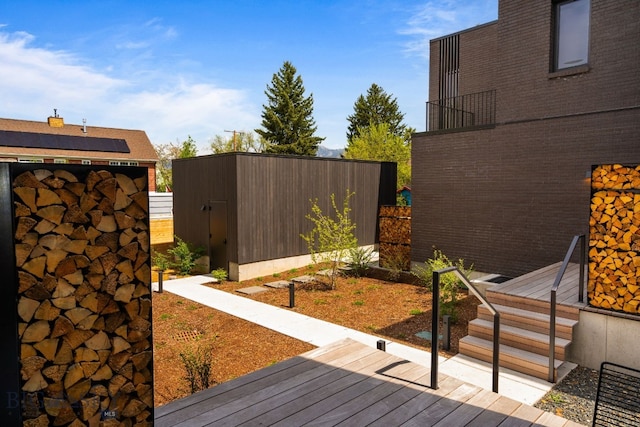 217 W Beall St Unit B, Bozeman, MT 59715 - view of wooden terrace