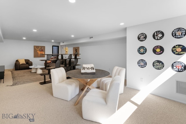 217 W Beall St Unit B, Bozeman, MT 59715 - carpeted dining room featuring recessed lighting