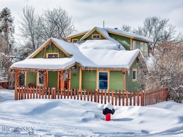 view of front of home