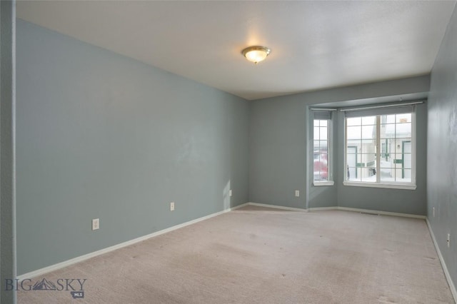 view of carpeted empty room