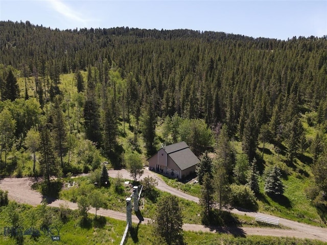 770 Mountain Moose Rd, Bozeman, MT 59715 - view from above of property with a heavily wooded area