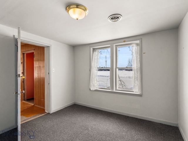 view of carpeted empty room