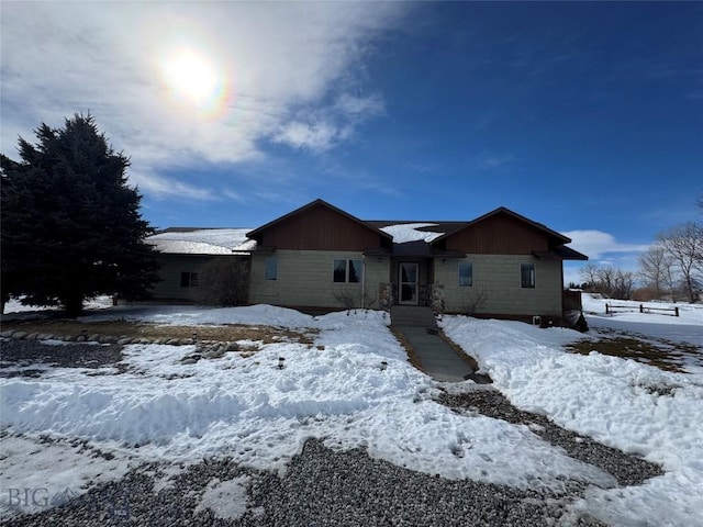 view of ranch-style home