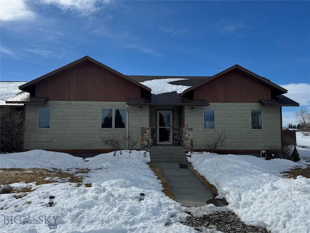 view of ranch-style house