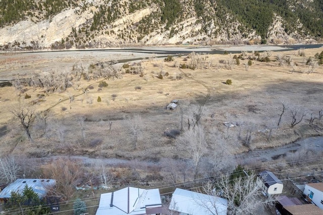 bird's eye view with a rural view