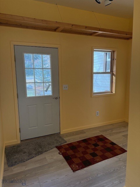 5042 US Highway 89 S, Livingston, MT 59047 - entryway featuring light wood-style flooring and baseboards