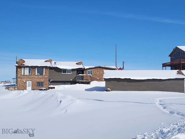 view of snowy yard