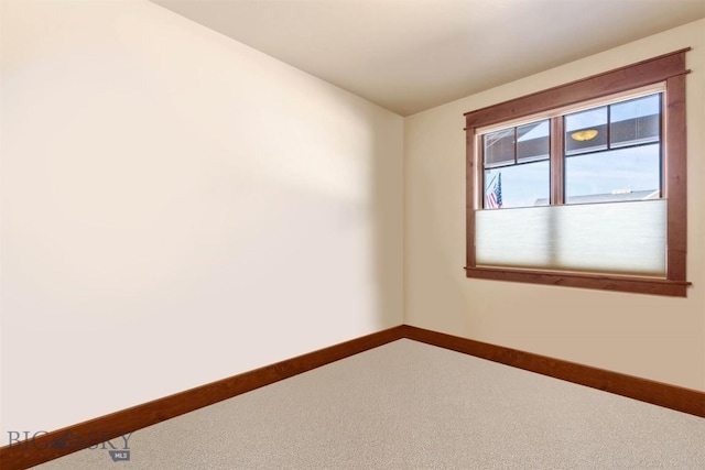 view of carpeted empty room