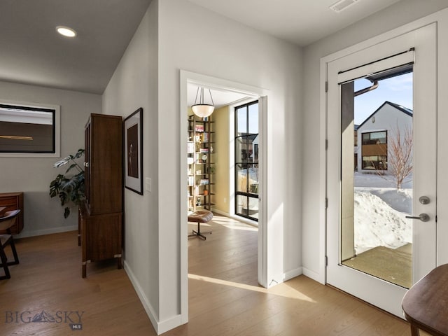 3057 S 31st Ave, Bozeman, MT 59718 - foyer with wood finished floors and recessed lighting