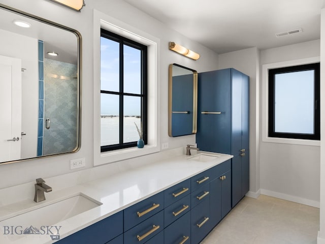 3057 S 31st Ave, Bozeman, MT 59718 - full bath featuring healthy amount of natural light, double vanity, and tile patterned floors