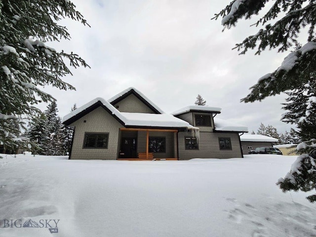 view of chalet / cabin