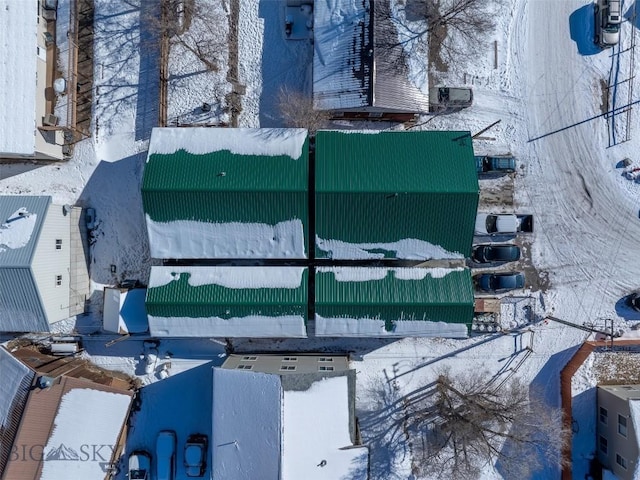 102 Travertine St, Gardiner, MT 59030 - view of snowy aerial view