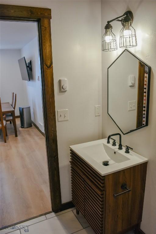 bathroom with vanity