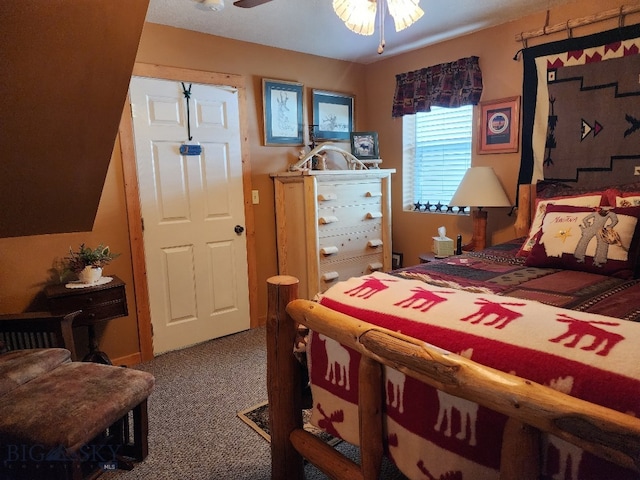 bedroom with carpet flooring