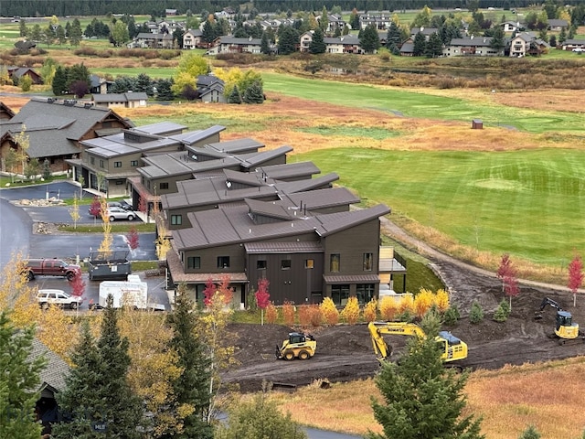 drone / aerial view with a residential view