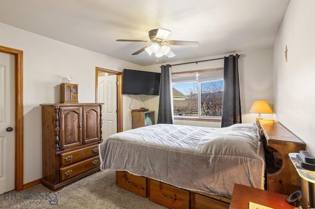 1014 Idaho St, Belgrade, MT 59714 - bedroom featuring light carpet and ceiling fan