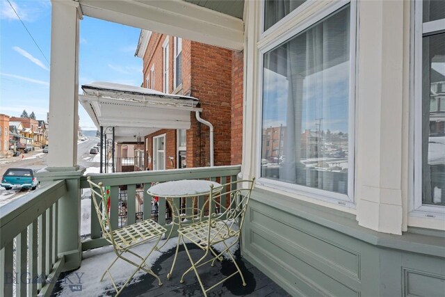 view of balcony