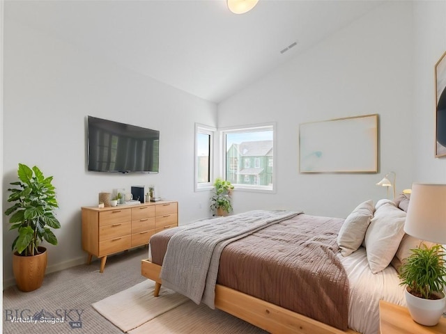 2820 S 30th Ave, Bozeman, MT 59718 - bedroom featuring lofted ceiling and light colored carpet