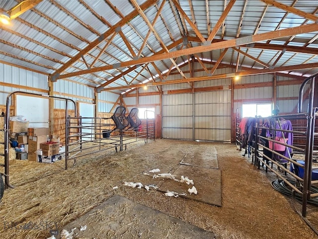 view of horse barn