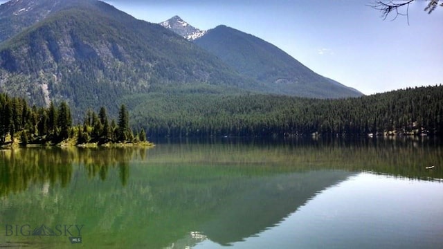 7385 Mt Highway 83, Condon, MT 59826 - water view featuring a forest and mountains
