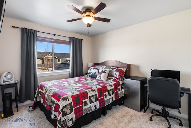 84 Tail Feather Ln Unit B, Bozeman, MT 59718 - bedroom with carpet flooring and ceiling fan