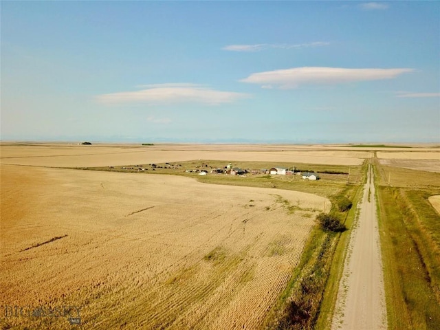 exterior space with a rural view