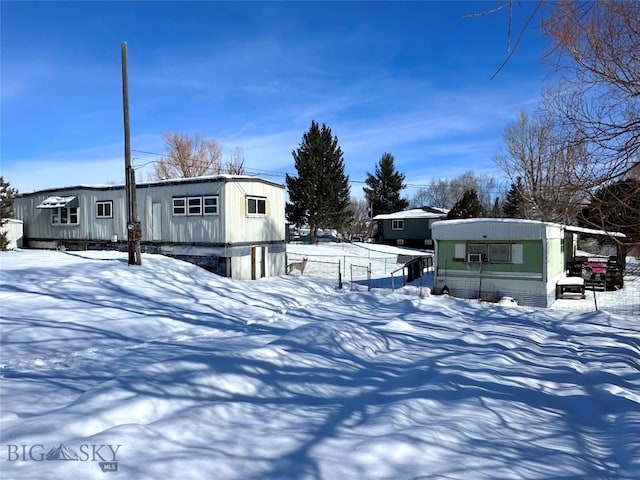 view of snowy yard