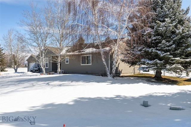 view of front of property featuring an attached garage