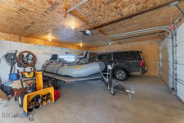 42 Jim Parrent Ln, Big Timber, MT 59011 - garage with a garage door opener