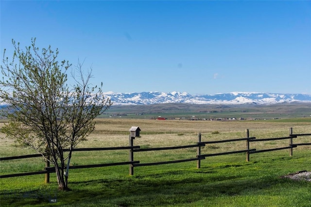 42 Jim Parrent Ln, Big Timber, MT 59011 - mountain view featuring rural landscape and a pastoral area