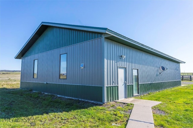 42 Jim Parrent Ln, Big Timber, MT 59011 - view of property exterior with a yard and board and batten siding